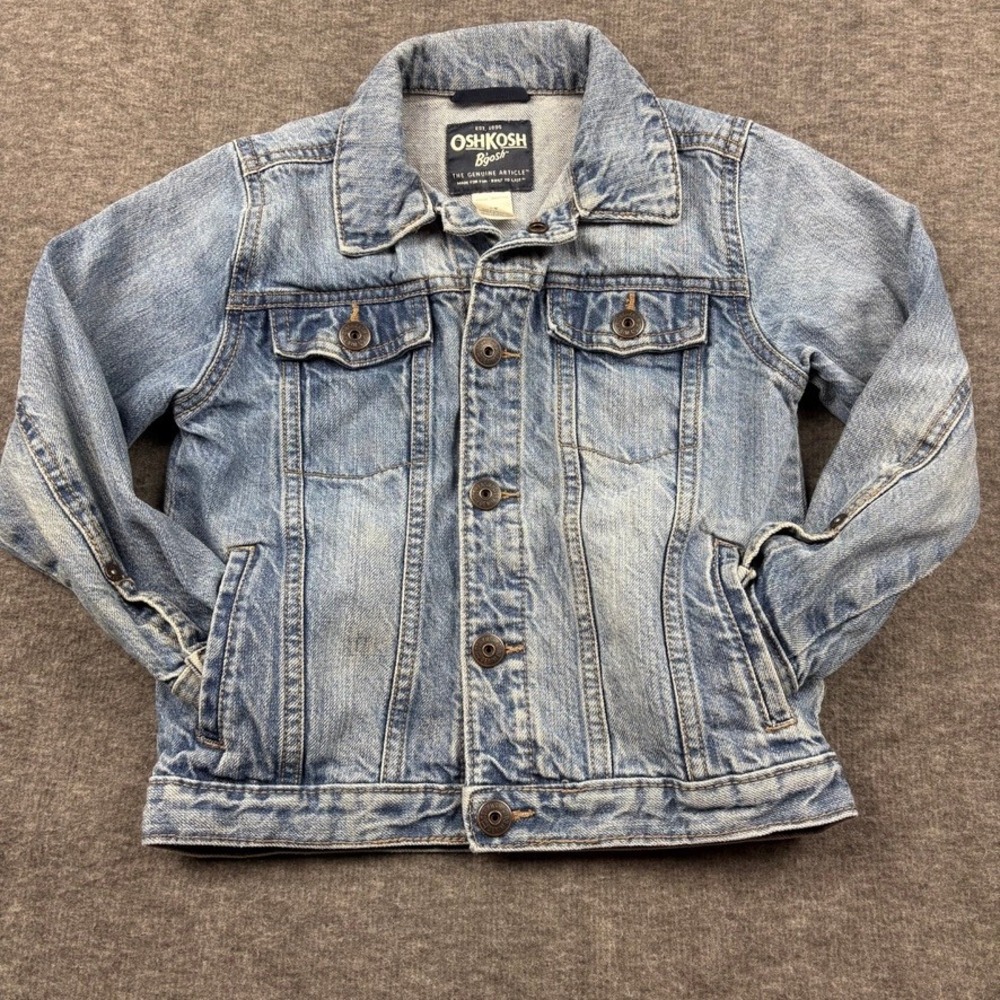 OshKosh B'gosh Denim Jacket Kids 5T Kidcore Back to School Unisex Trucker - Picture 4 of 7